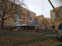 По улицам Люберец прокатился истребитель МиГ-29