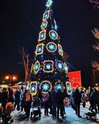 В каком районе города Люберцы самая лучшая новогодняя ёлка