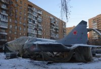 По улицам Люберец прокатился истребитель МиГ-29