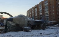 По улицам Люберец прокатился истребитель МиГ-29