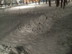 Как убирают снег в парках Люберец