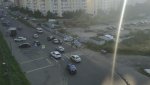Водитель врезался в автобусную остановку на Комсомольском проспекте в Люберцах