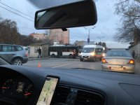 Не проскочил: возле станции Люберцы-1 перевернулась маршрутка