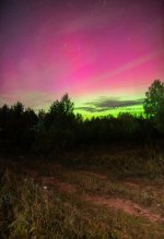 Северное сияние в Подмосковье
